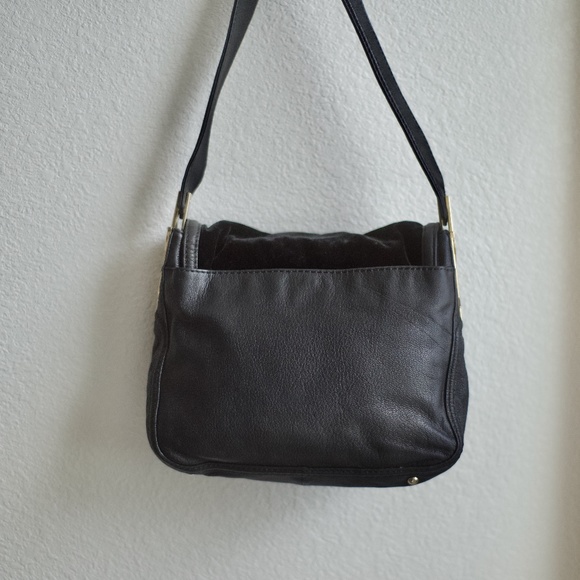 Juicy Couture Black Velour Faux Leather Handbag/Sachet YHRU3270 - Picture 4 of 16